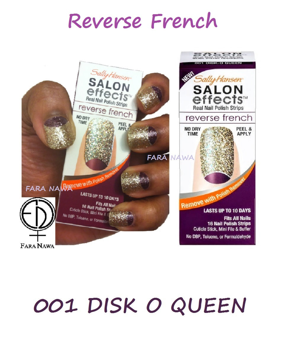 Sally Hansen Salon Effects Real Nail Polish Strips, FRENCH MANI & REVERSE FRENCH