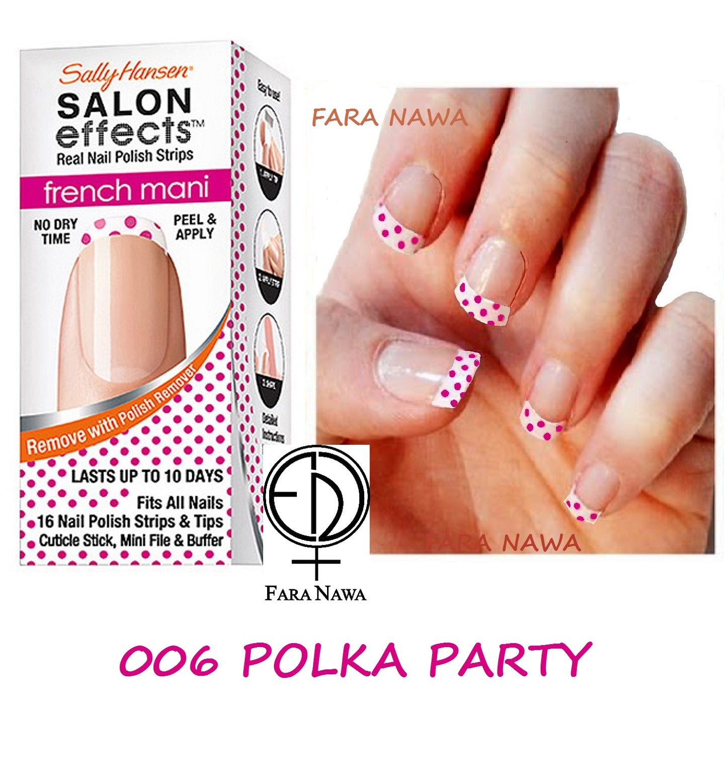 Sally Hansen Salon Effects Real Nail Polish Strips, FRENCH MANI & REVERSE FRENCH