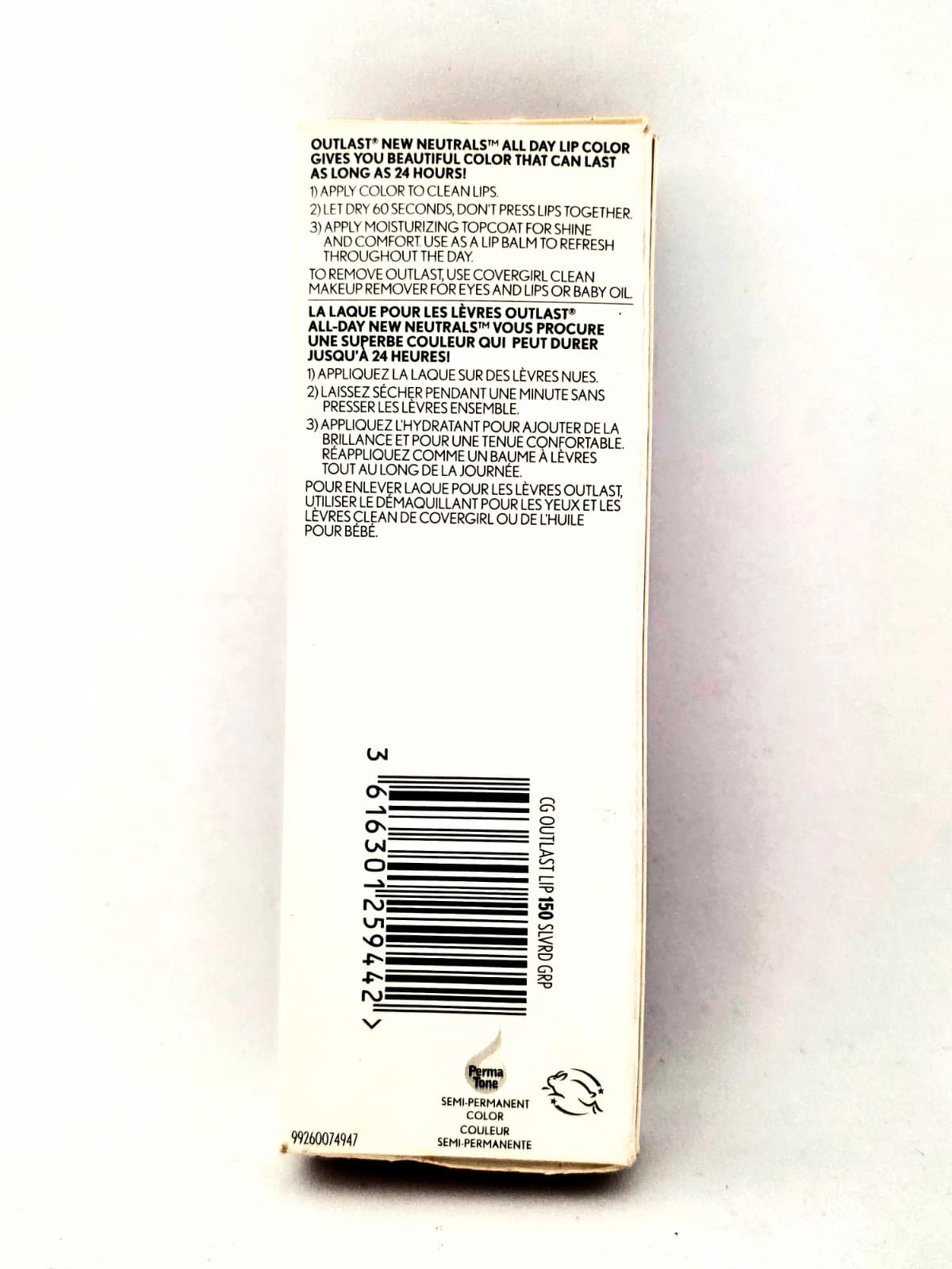 COVERGIRL Outlast All-Day New Neutrals Lip Color, 150 Silvered Grape