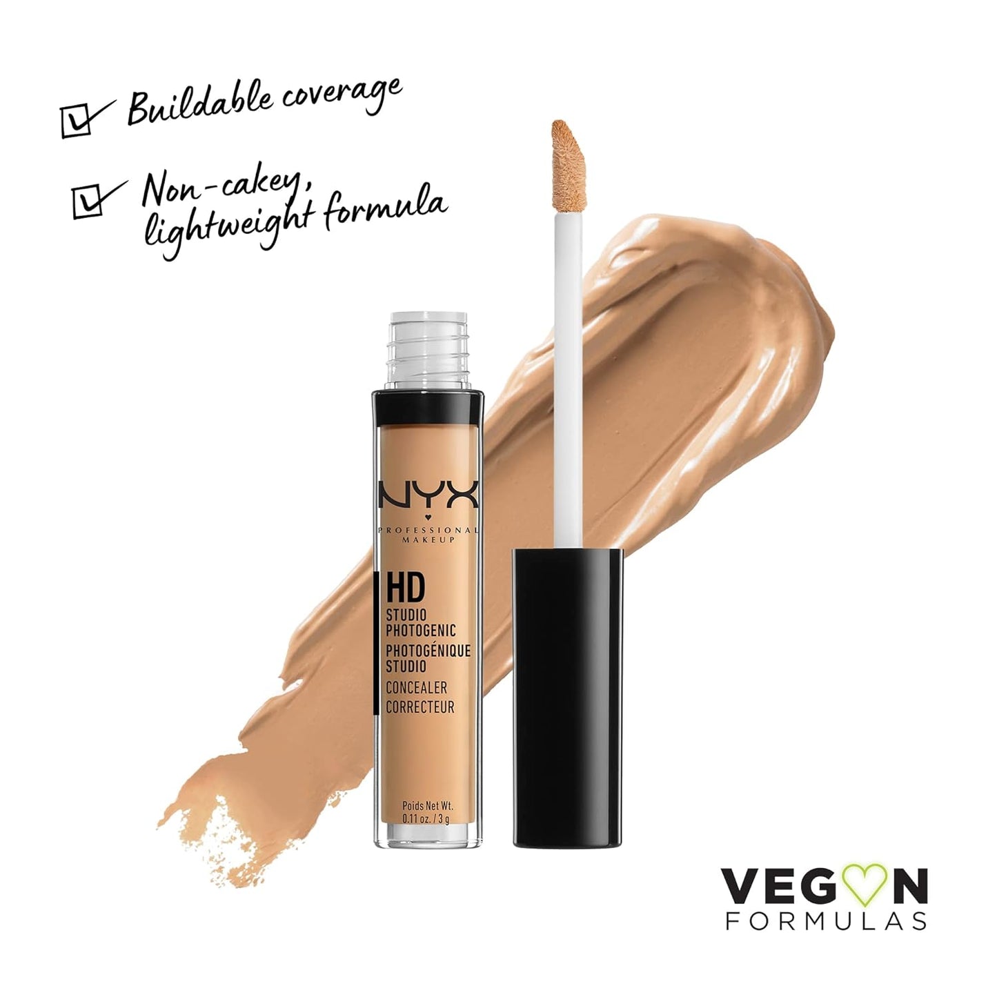 NYX Professional Makeup HD Studio Photogenic Wand Concealer,