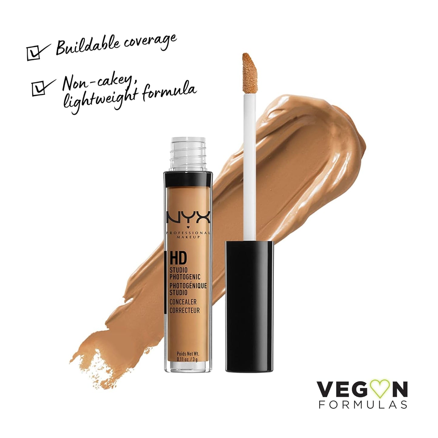 NYX Professional Makeup HD Studio Photogenic Wand Concealer,
