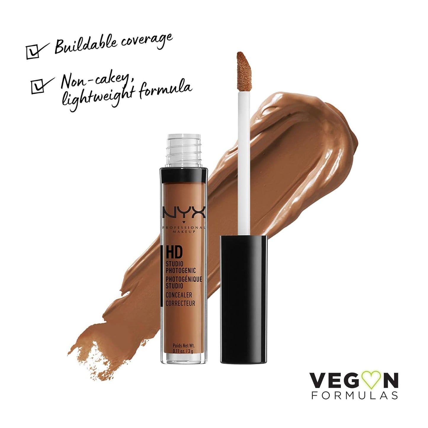 NYX Professional Makeup HD Studio Photogenic Wand Concealer,