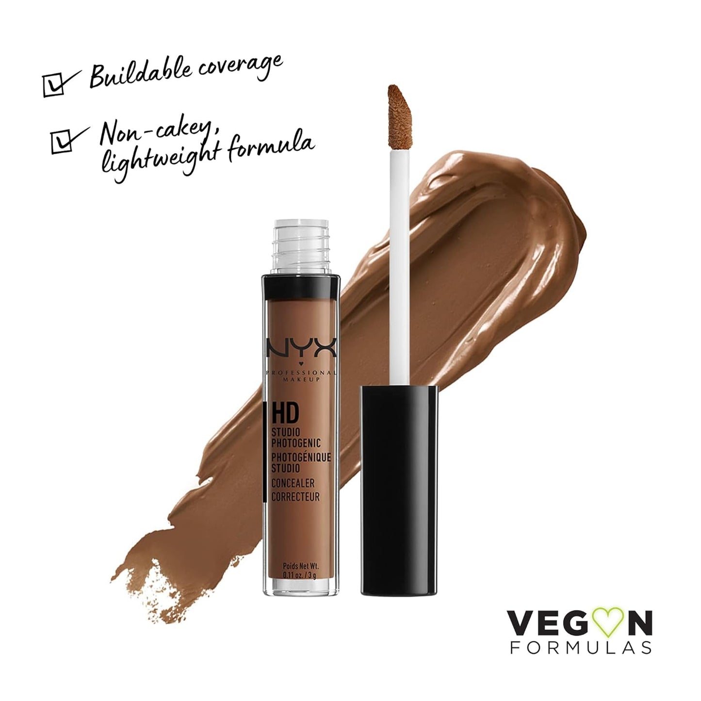 NYX Professional Makeup HD Studio Photogenic Wand Concealer,