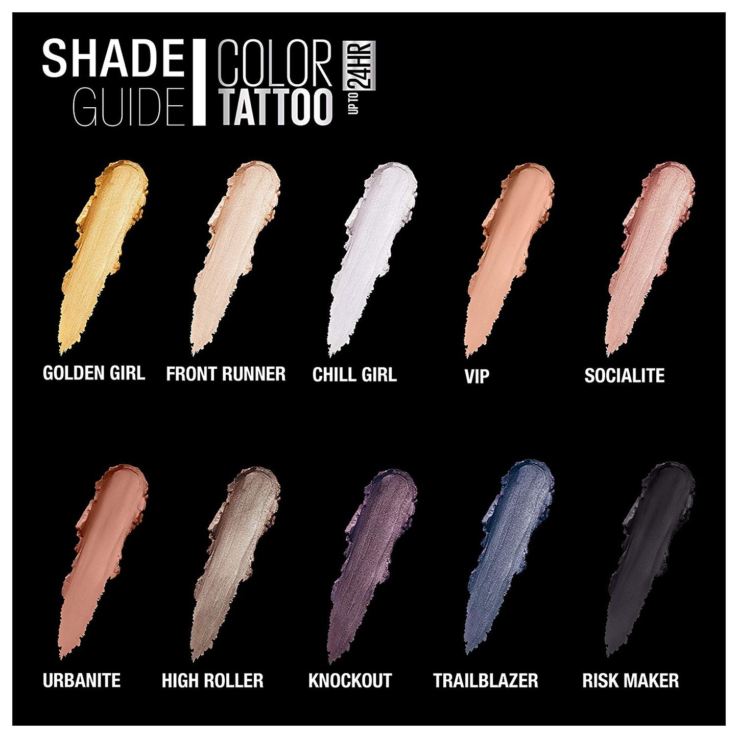Maybelline Color Tattoo Up To 24HR Longwear Cream Eyeshadow,