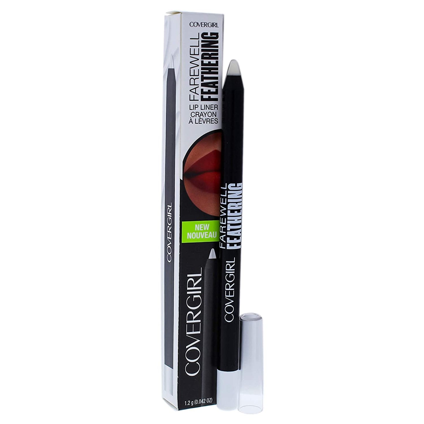 COVERGIRL Goodbye Feathering Lip Liner, 100 Clear