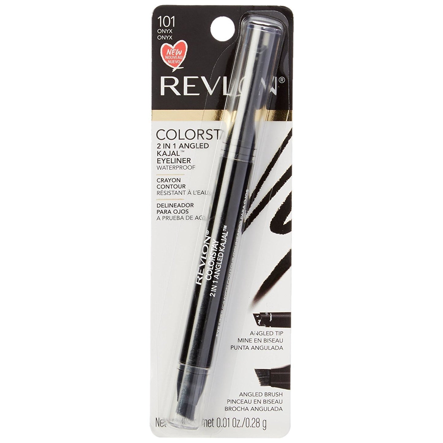 Revlon ColorStay 2 in 1 Angled Kajal Eyeliner,