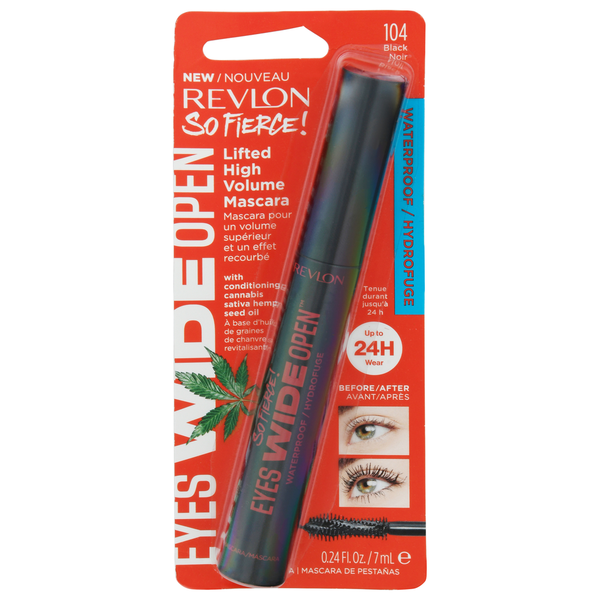 Revlon So Fierce! Eyes Wide Open, Extreme Volume Longwear Mascara, 24hr Wear,