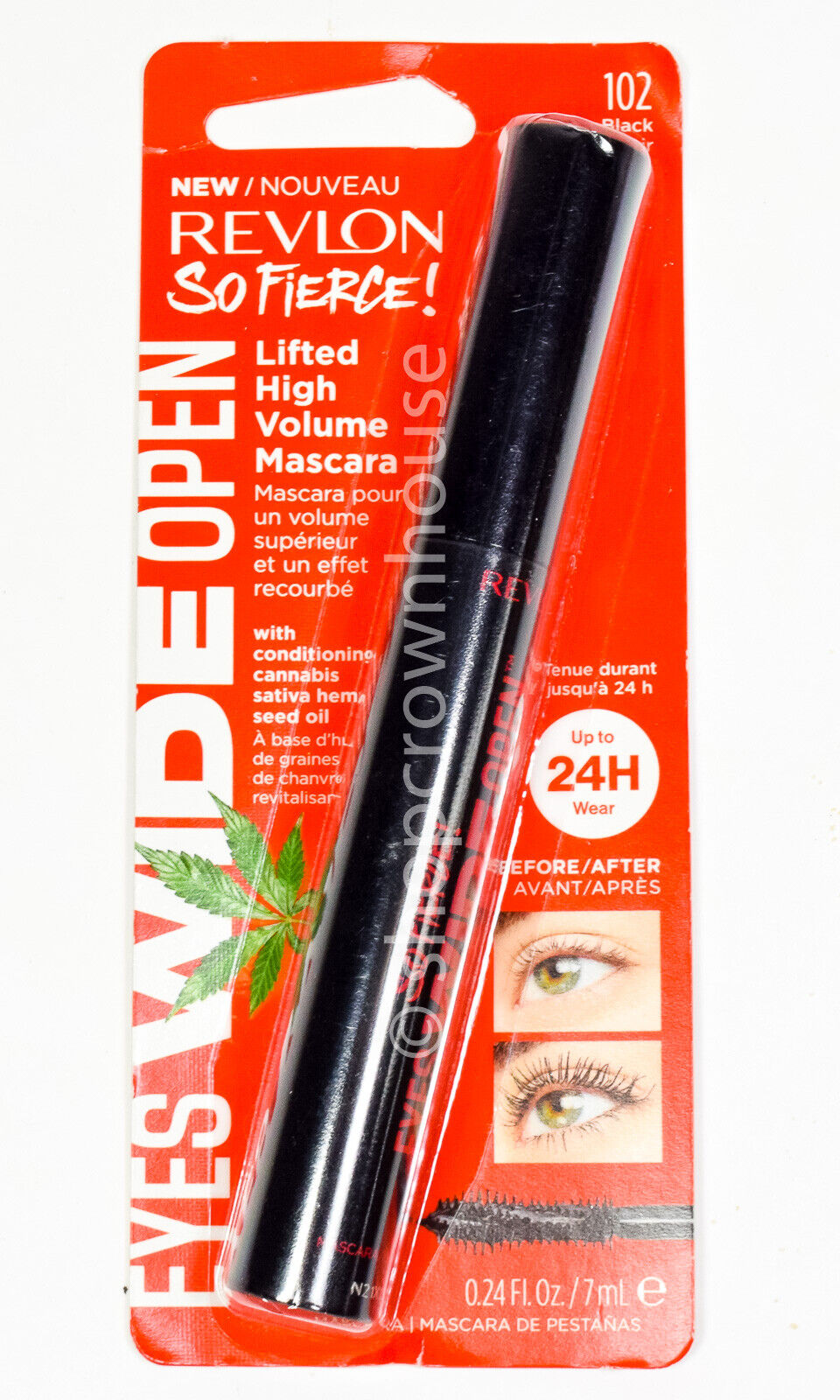 Revlon So Fierce! Eyes Wide Open, Extreme Volume Longwear Mascara, 24hr Wear,
