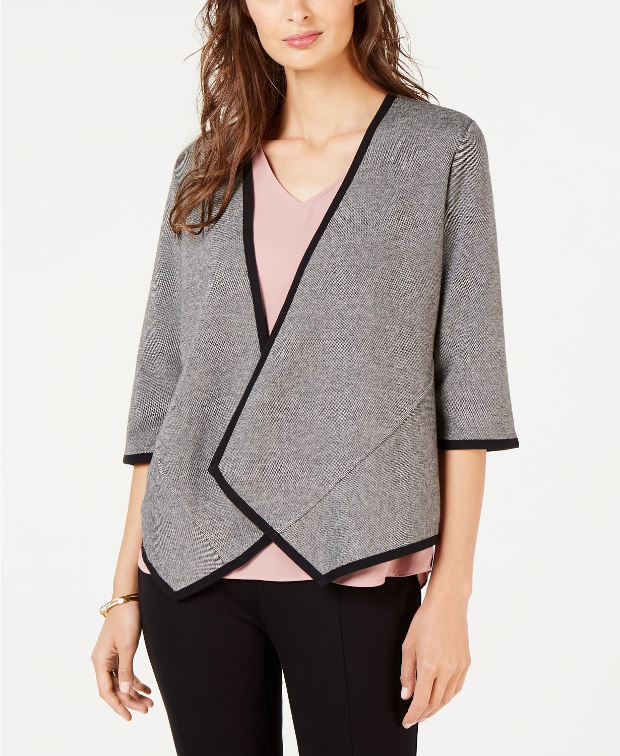 Alfani Drape Front Cardigan Sweater, Size X Large