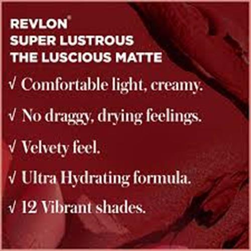 Revlon Super Lustrous Moisturizing Matte Lipstick,