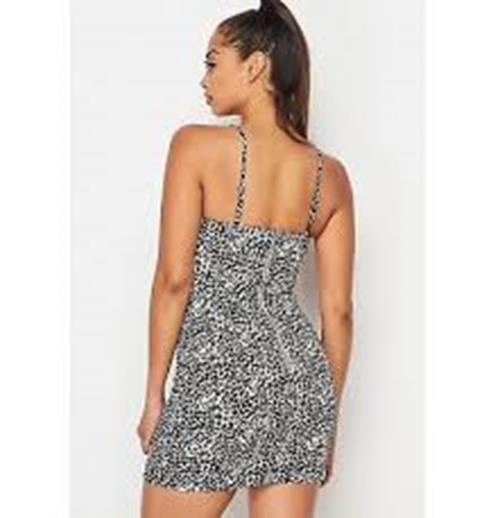 Teeze Me Juniors' Animal-Print Bodycon Dress,