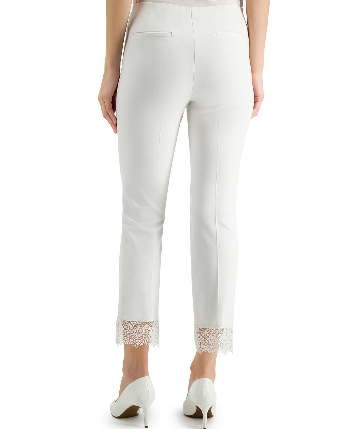 Alfani Women's Lace-Hem Ankle Pants,