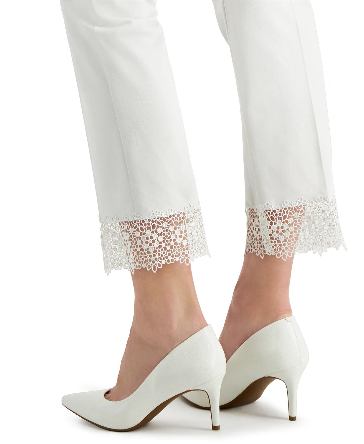 Alfani Women's Lace-Hem Ankle Pants,