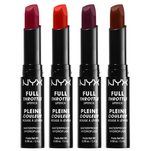 NYX Cosmetics NYX Waterproof Full Throttle Lipstick,