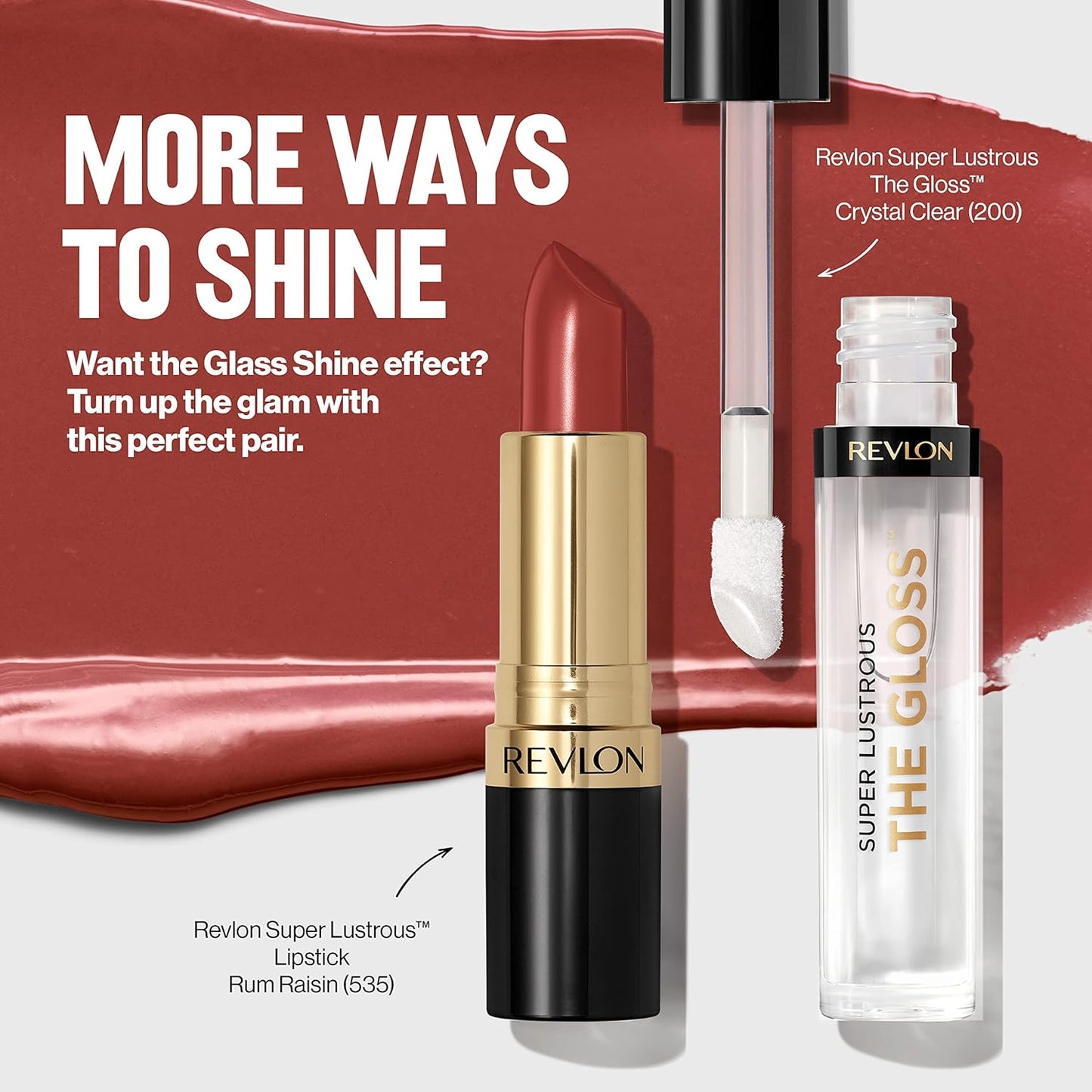 Revlon Super Lustrous Glass Shine Lipstick, Flawless Moisturizing Lip Color,