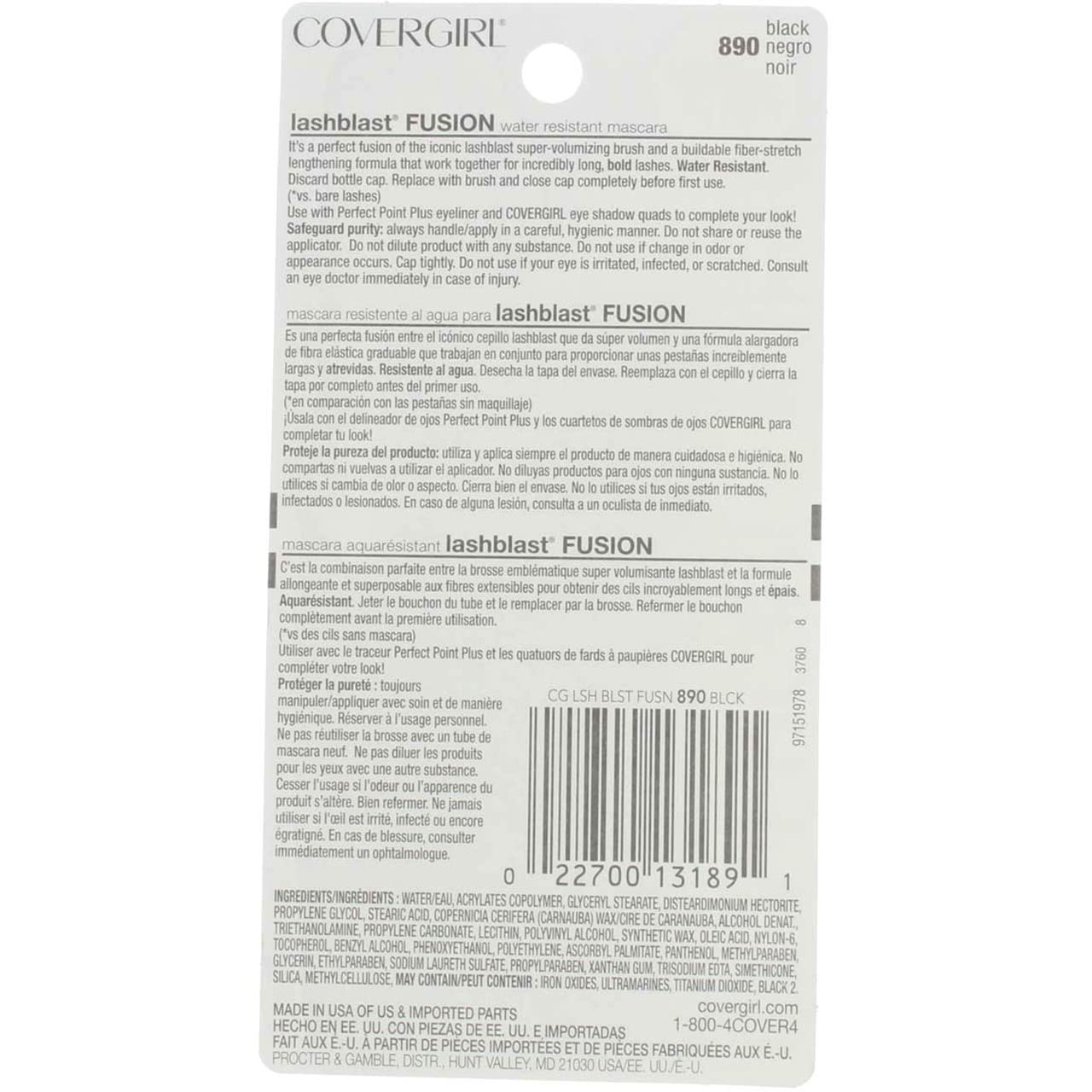 CoverGirl LashBlast Waterproof Fusion Mascara,