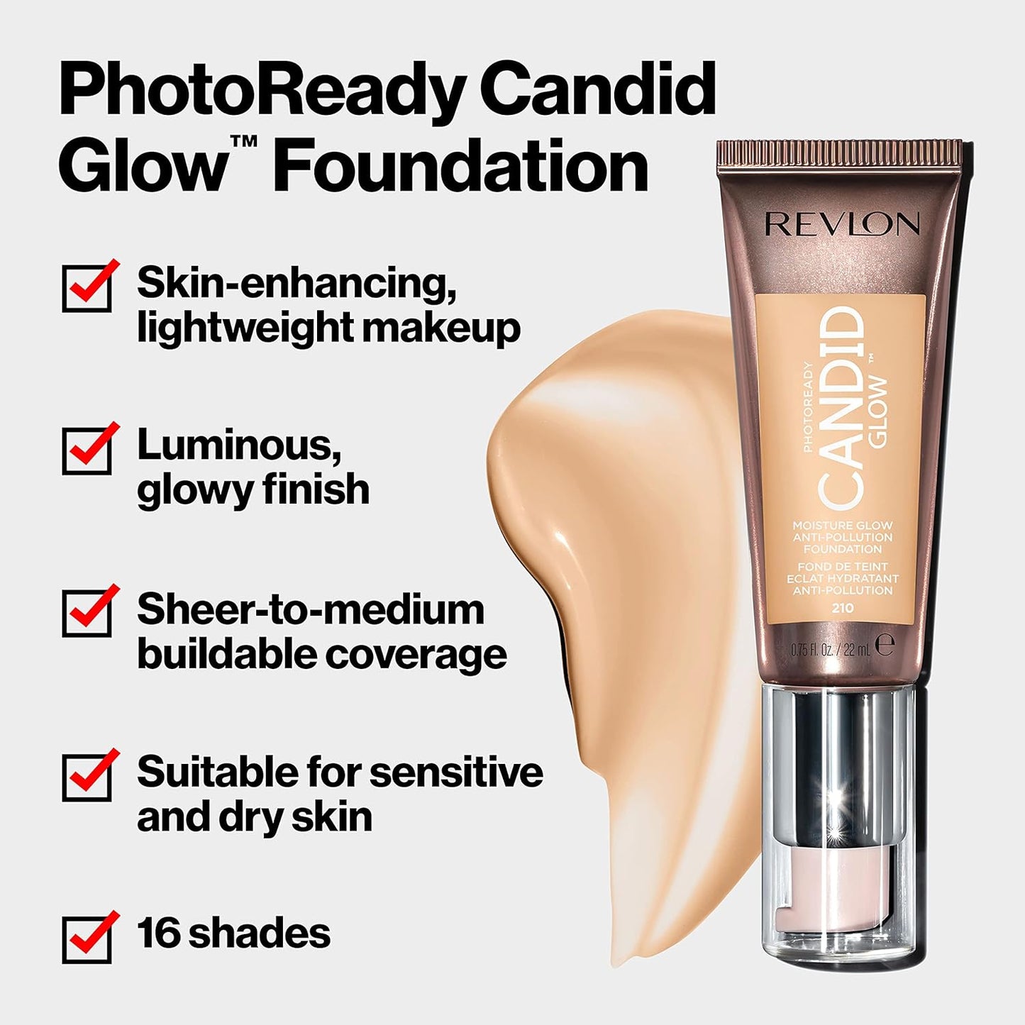 Revlon PhotoReady Candid Glow Moisture Glow Anti-Pollution Foundation,