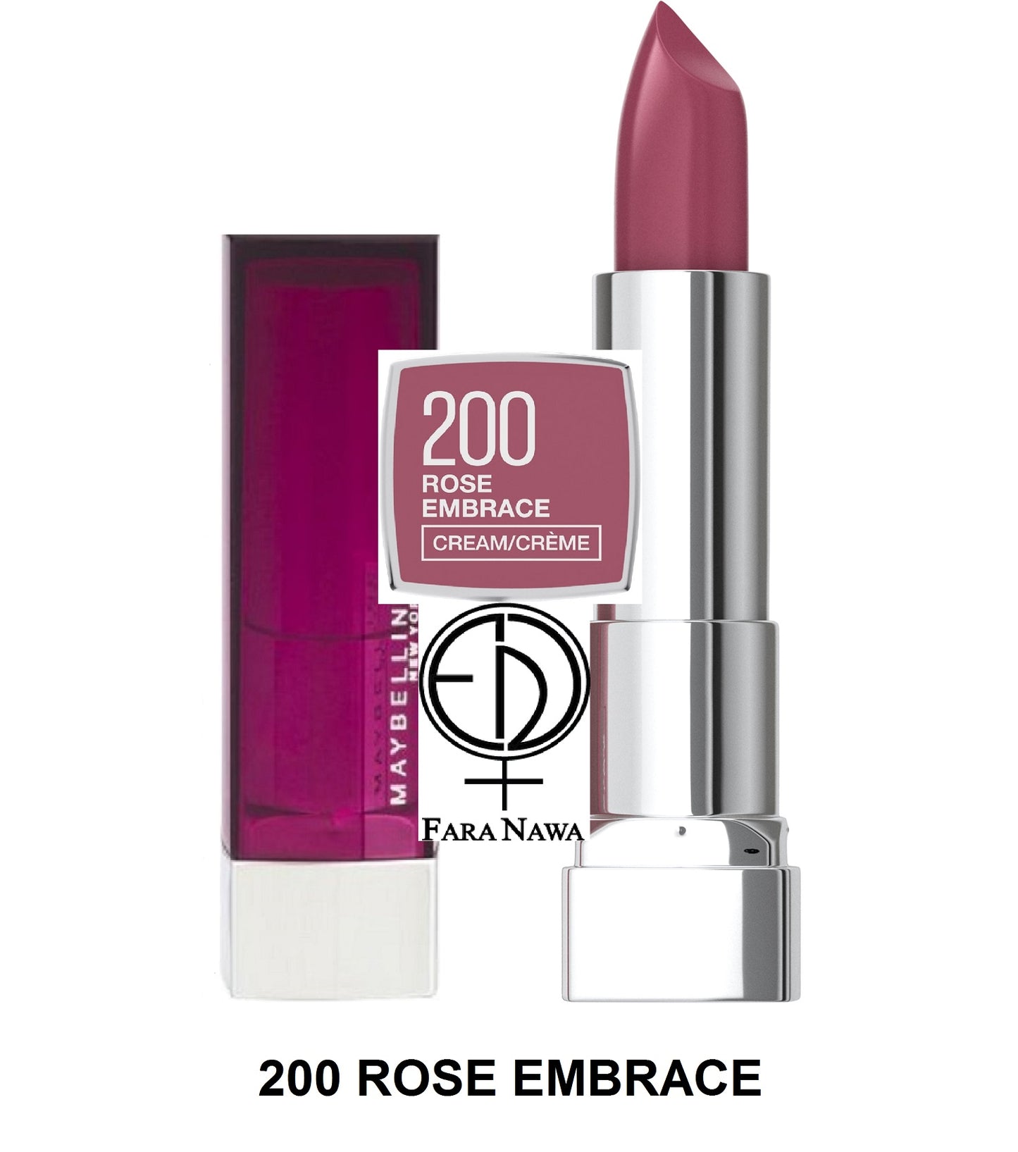 Maybelline NEW YORK Color Sensational Lipstick, 200 Rose Embrace - 295 BRONZED