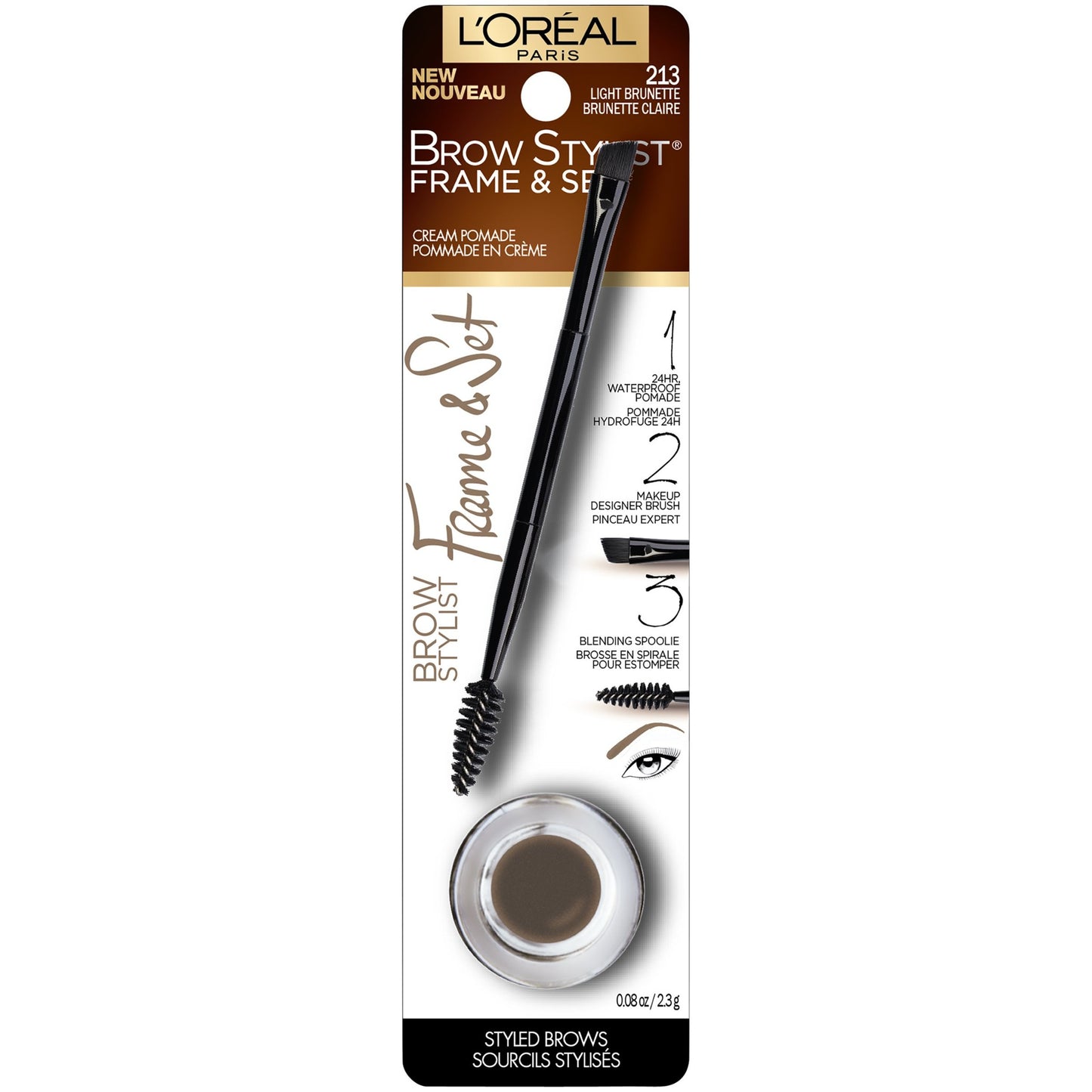 L'Oreal Paris Eye Makeup Brow Stylist Frame and Set,
