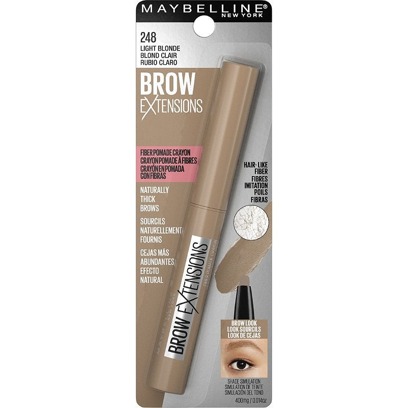 Maybelline Brow Extensions Fiber Pomade Crayon Eyebrow Makeup,