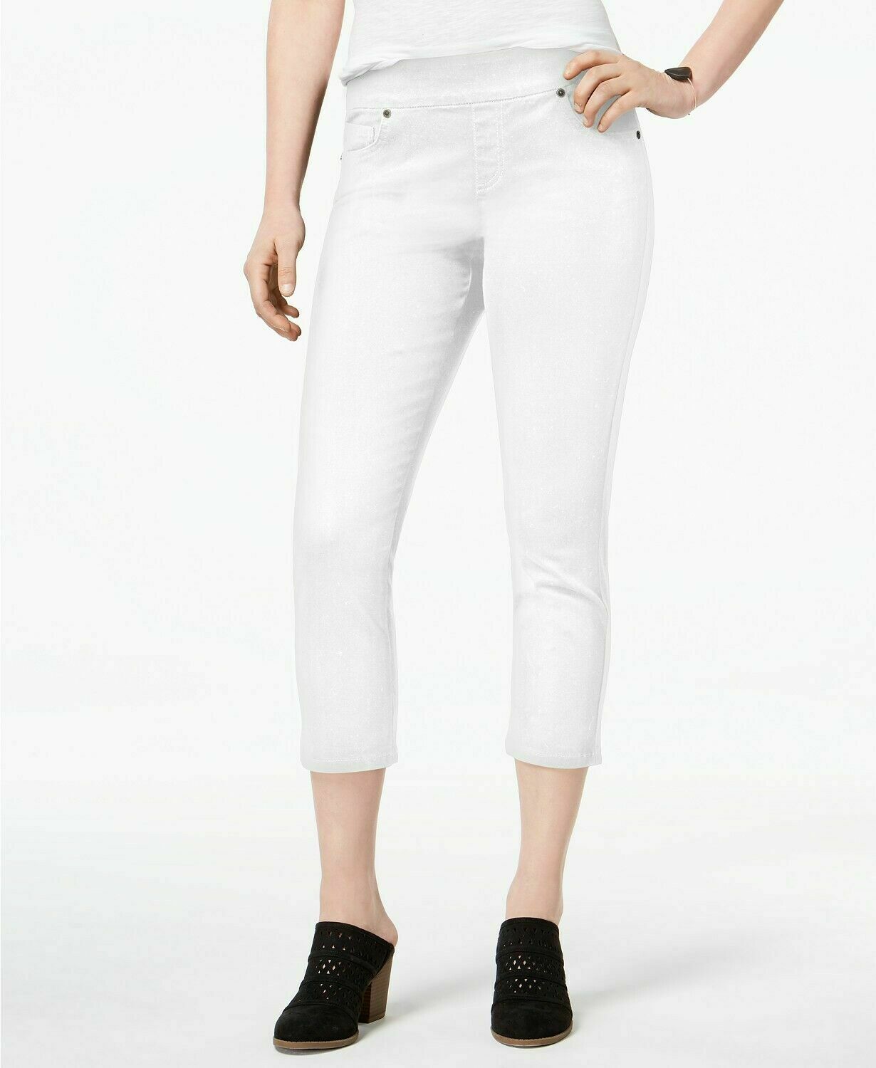 Style & Co Petite Avery Pull-On Capri Jeans,