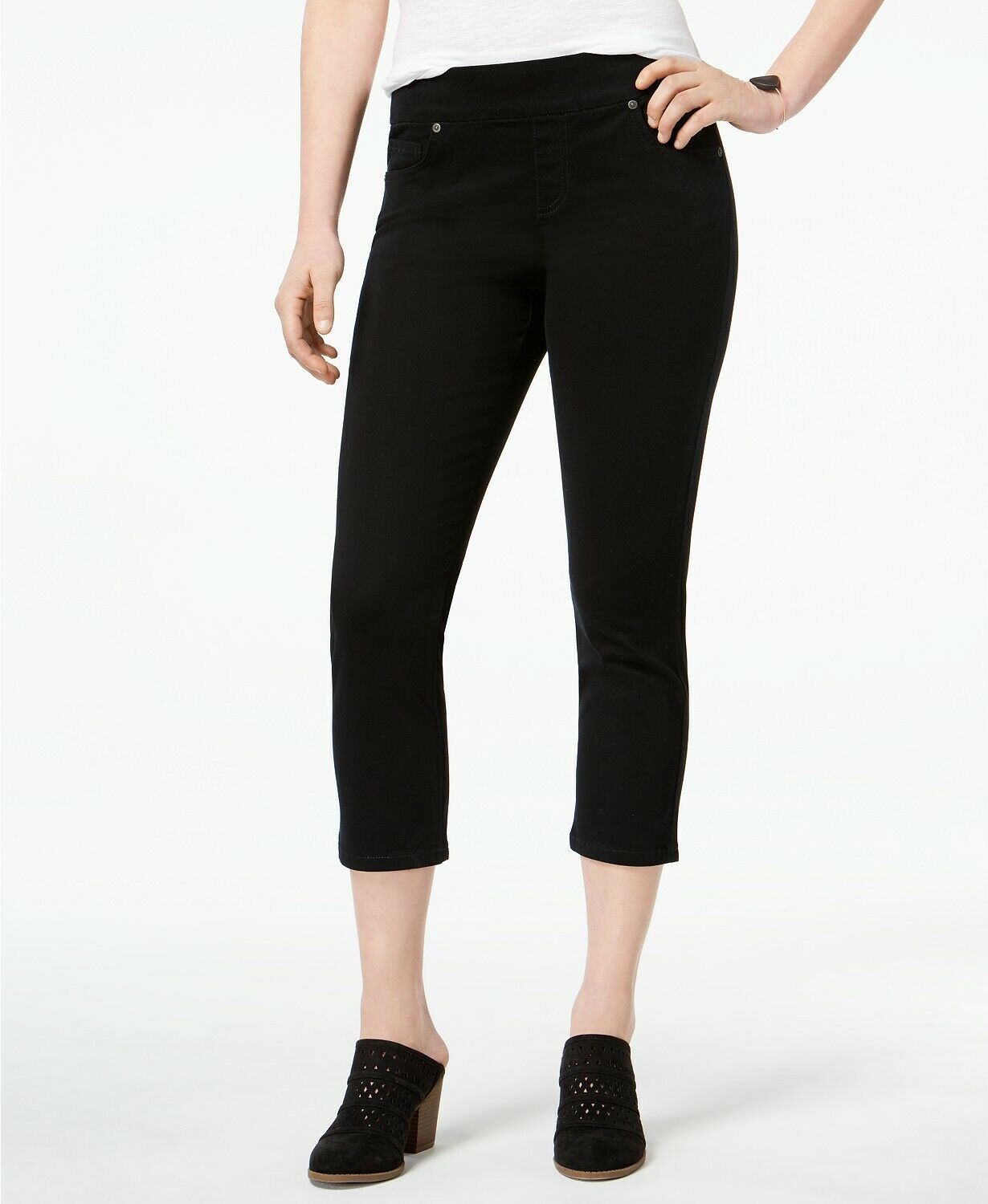 Style & Co Petite Avery Pull-On Capri Jeans,