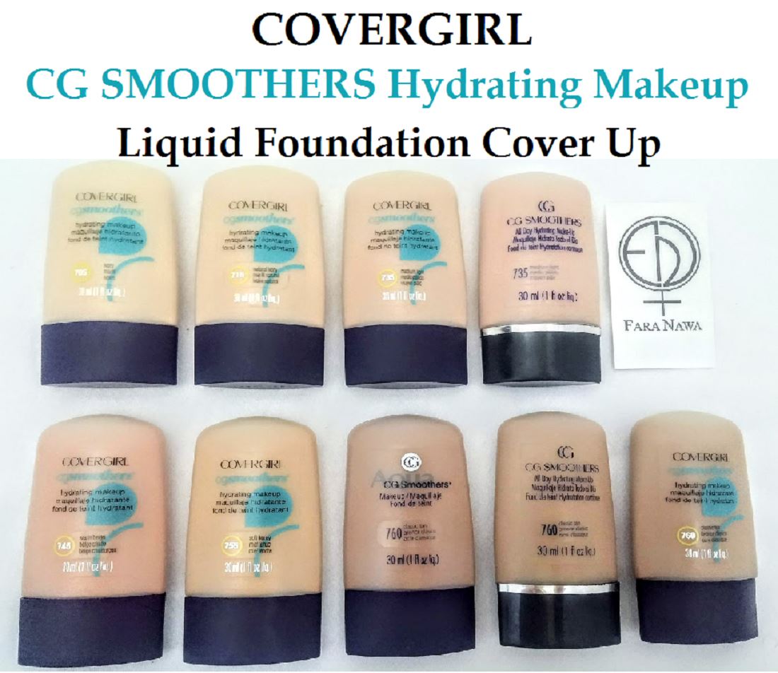 COVERGIRL CG SMOOTHERS Hydrating Makeup Liquid Cover Up Foundation,"Choose Your"