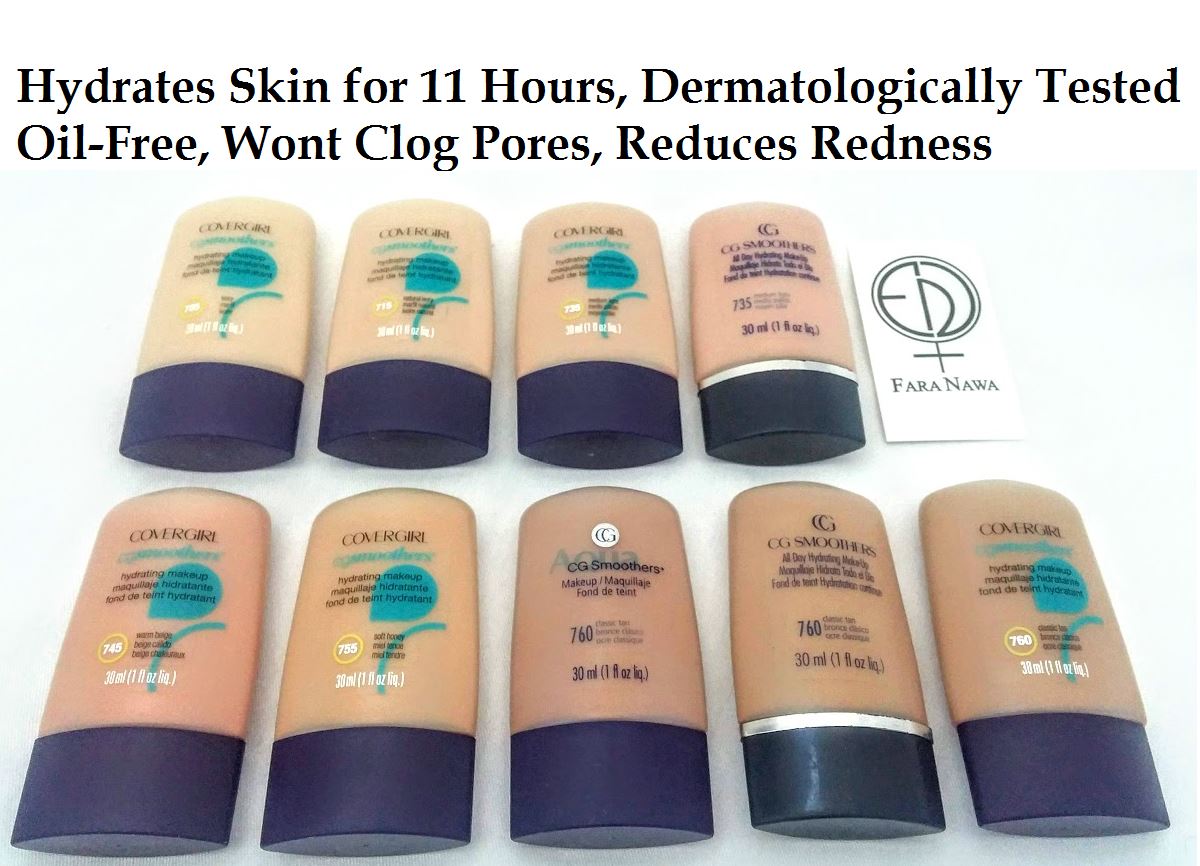 COVERGIRL CG SMOOTHERS Hydrating Makeup Liquid Cover Up Foundation,"Choose Your"