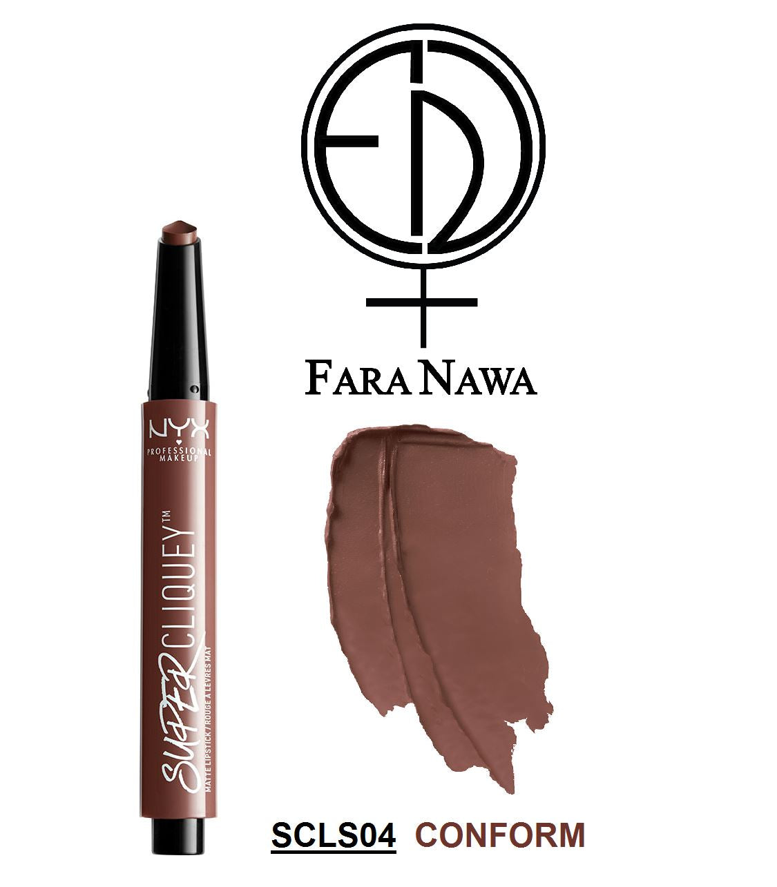 NYX PROFESSIONAL MAKEUP SUPER CLIQUEY MATTE LIPSTICK,