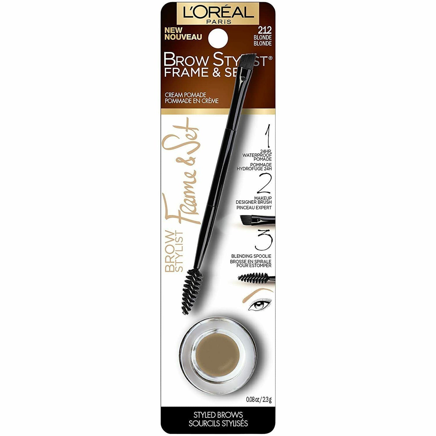 L'Oreal Paris Eye Makeup Brow Stylist Frame and Set,