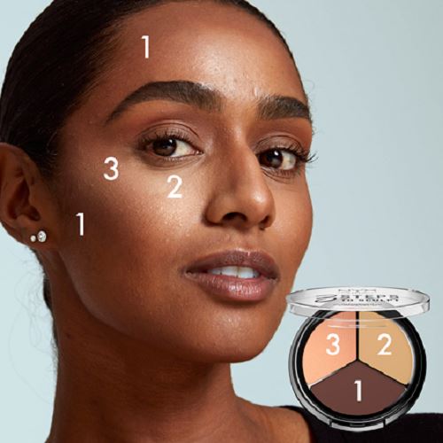 NYX Professional 3 Steps to Sculpt Face Sculpting Palette, 3 Shade's