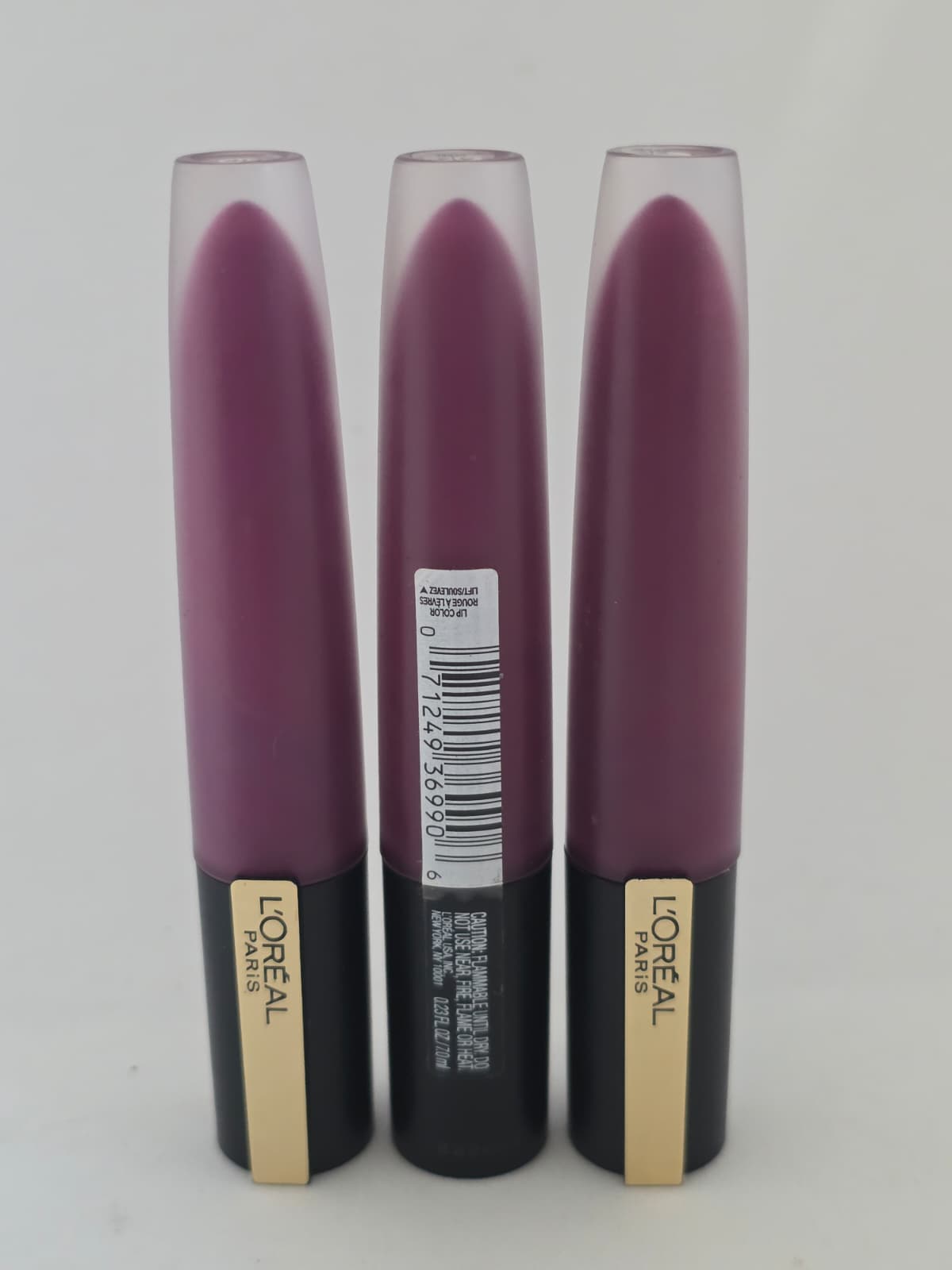 3X L'OREAL PARIS ROUGE SIGNATURE LASTING MATTE LIP Color, 412 I REBEL