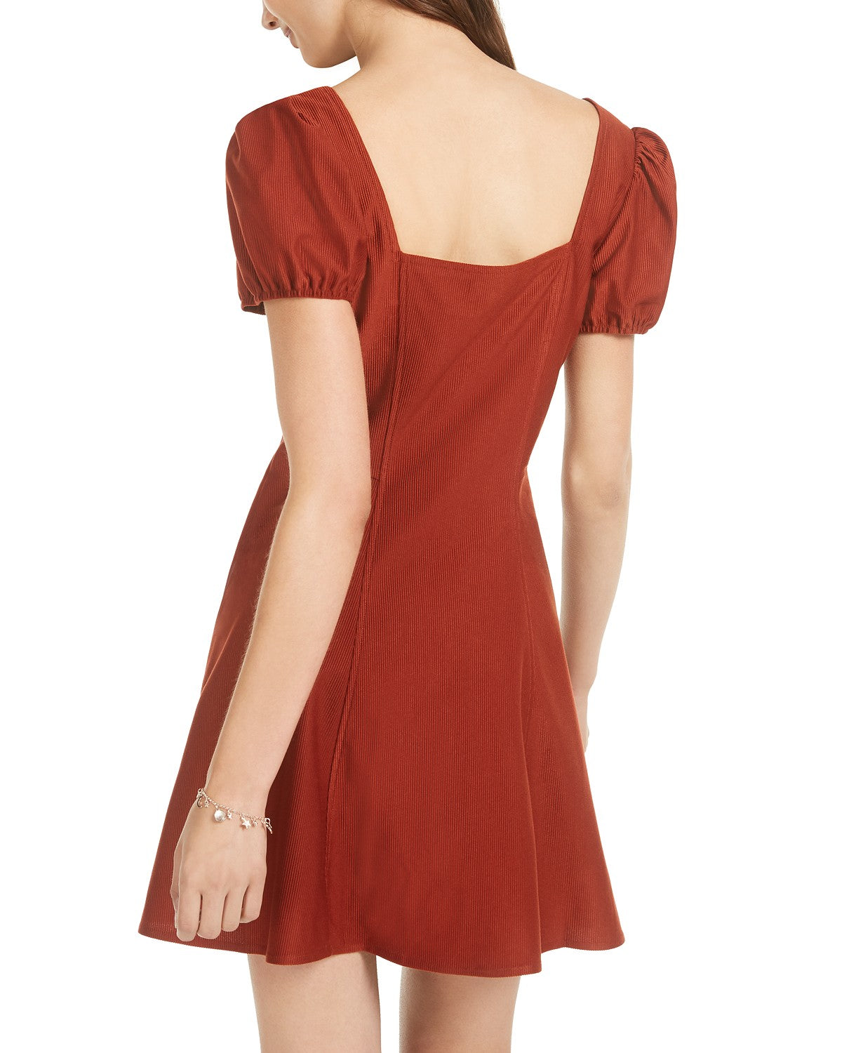 Sequin Hearts Juniors' Button-Front Dress,