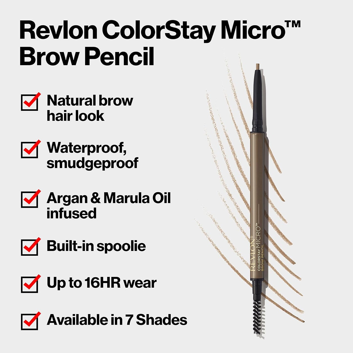 Revlon ColorStay Micro Waterproof and Long Wearing Eyebrow Pencil,