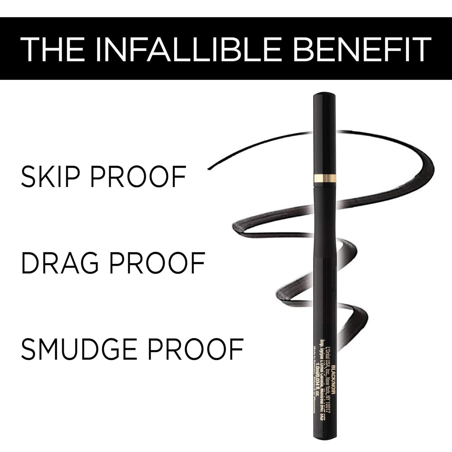 L'Oreal Paris Infallible Super Slim Long Lasting Liquid Eyeliner,