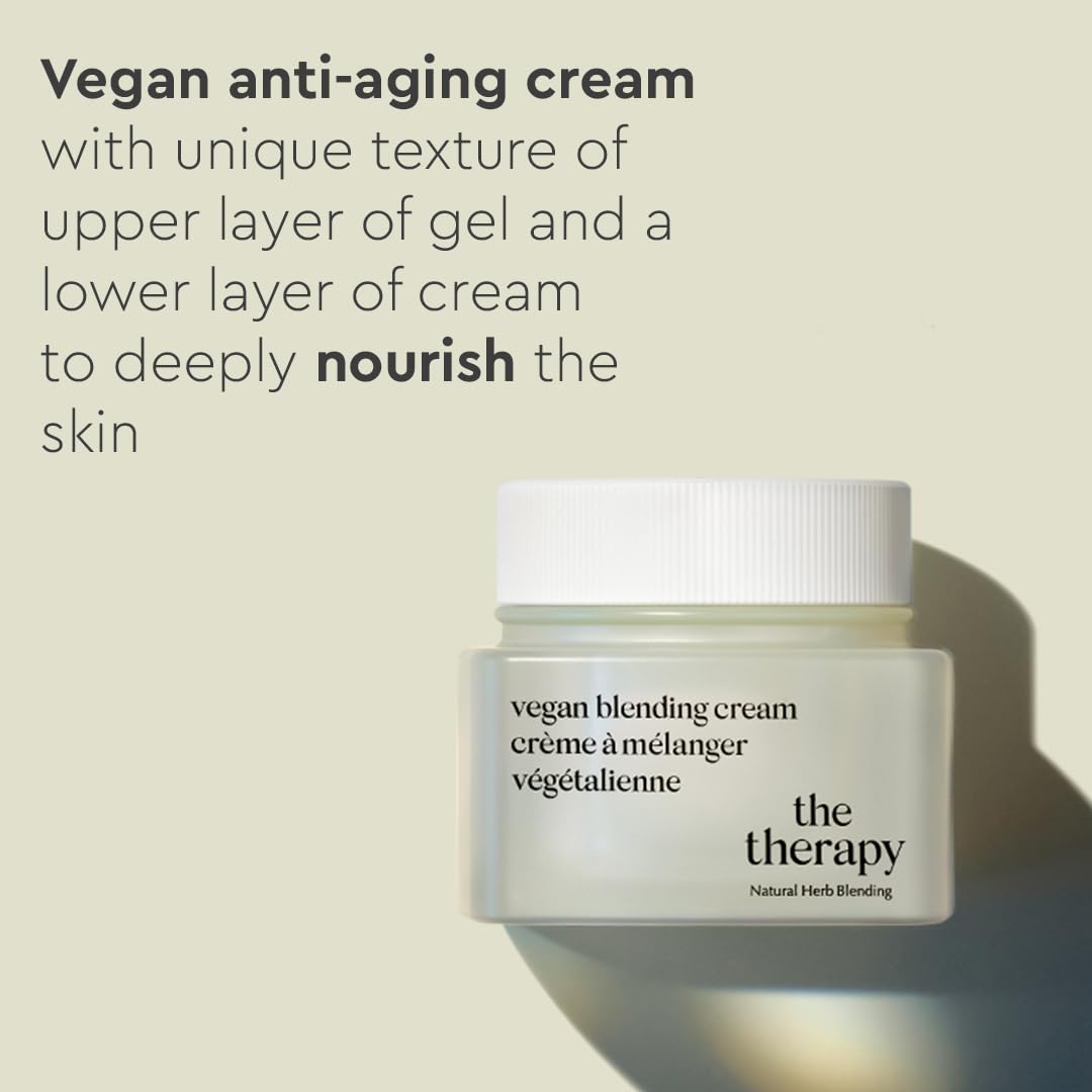 Vegan Blending Cream Face Moisturizer - Soothing, Anti-Aging, Anti-Wrinkle,
