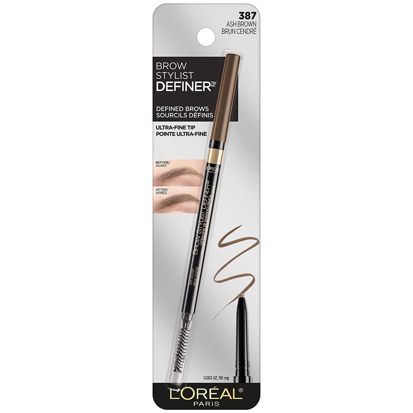 L'Oreal Paris Makeup Brow Stylist Definer Waterproof Eyebrow Pencil,