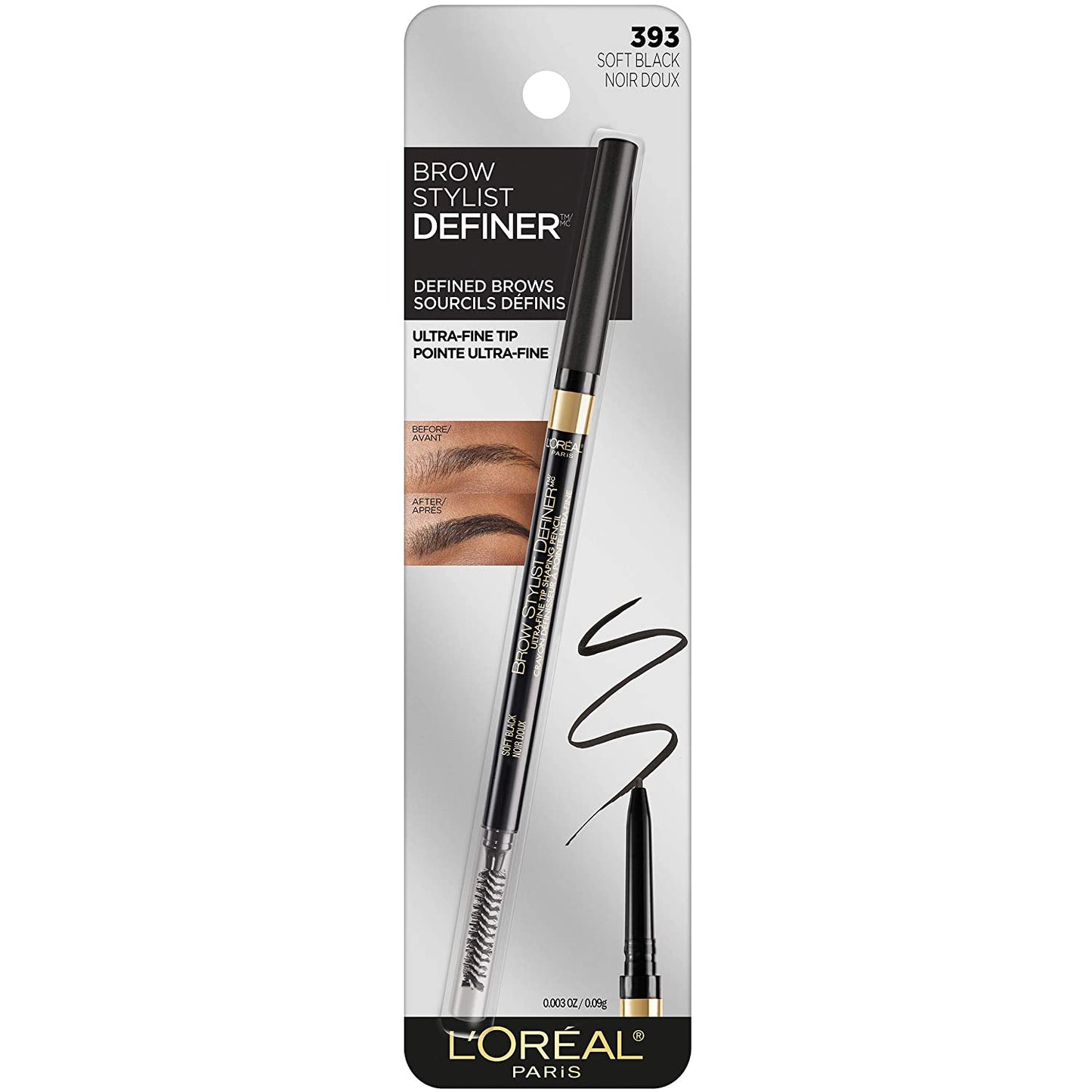 L'Oreal Paris Makeup Brow Stylist Definer Waterproof Eyebrow Pencil,