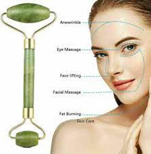 Wonder Jade Facial Roller Skincare Smooths And Tones Your Skin For Healthy Glow,