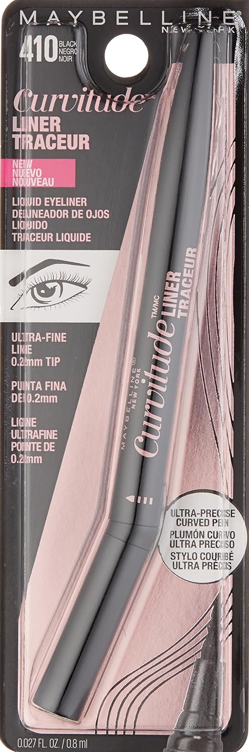 Maybelline Curvitude Liner Ultra-Fine Line Eyeliner, 410 Black