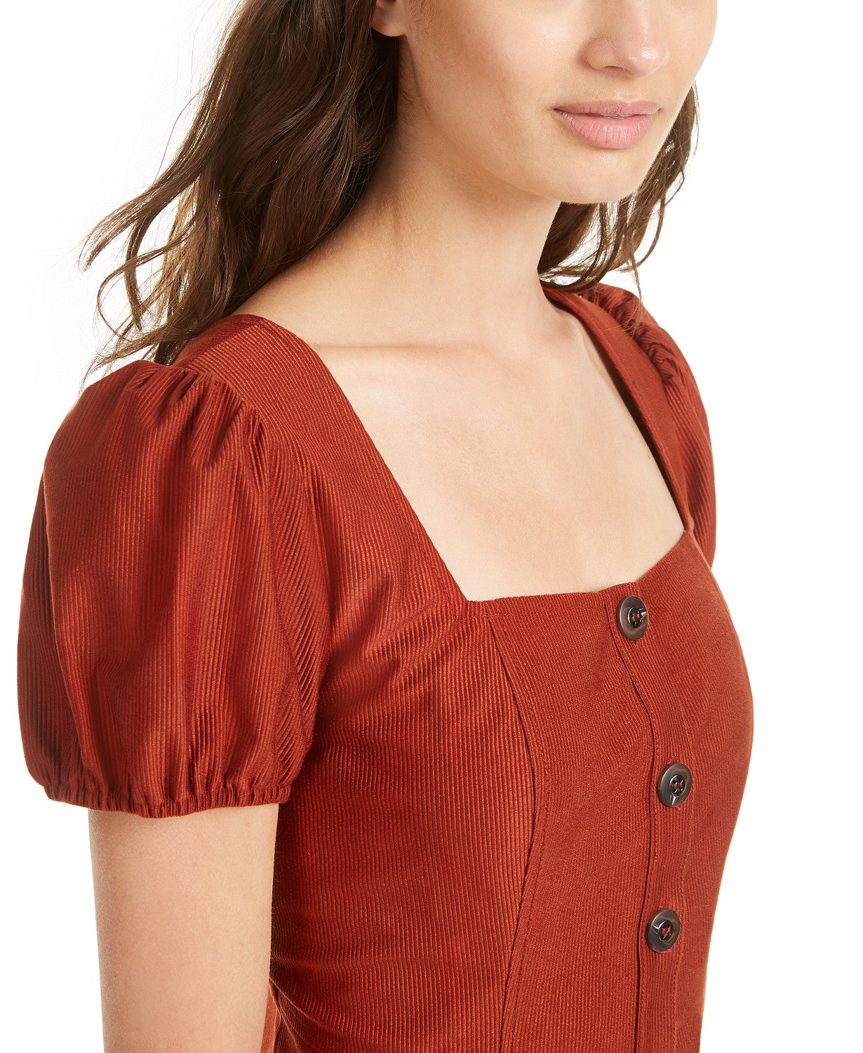 Sequin Hearts Juniors' Button-Front Dress,