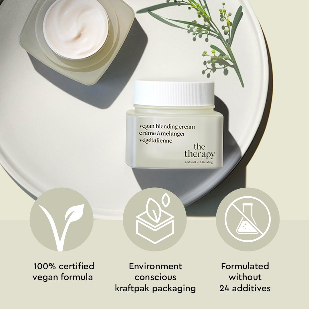 Vegan Blending Cream Face Moisturizer - Soothing, Anti-Aging, Anti-Wrinkle,