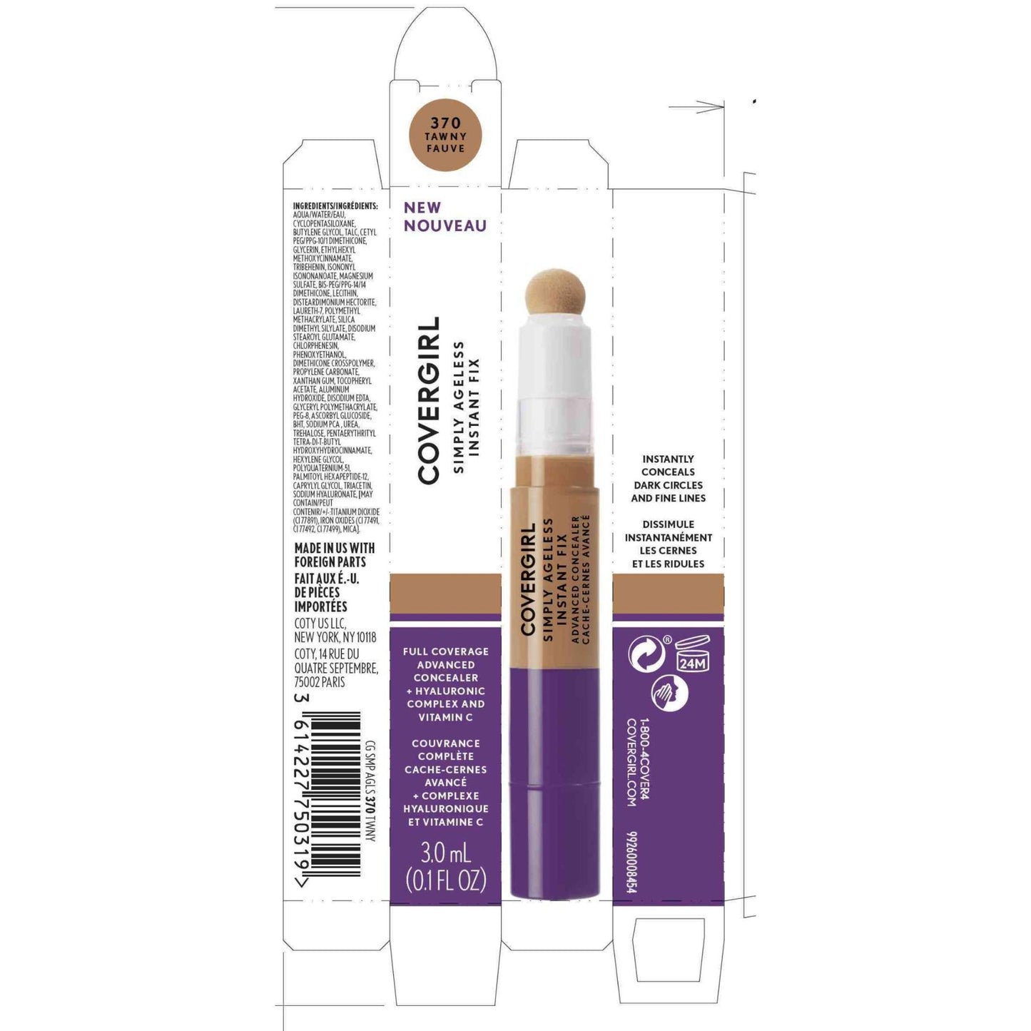 COVERGIRL Simply Ageless Instant Fix Advanced Concealer,