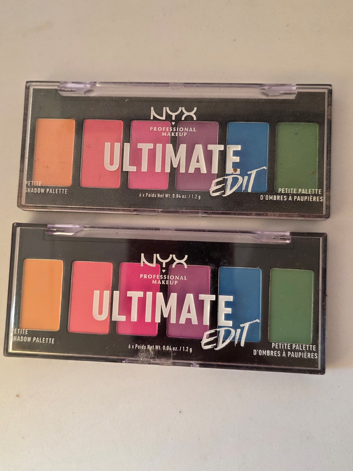 2X NYX Ultimate Edit Petite Shadow Palette, USPP02 BBRIGHTS
