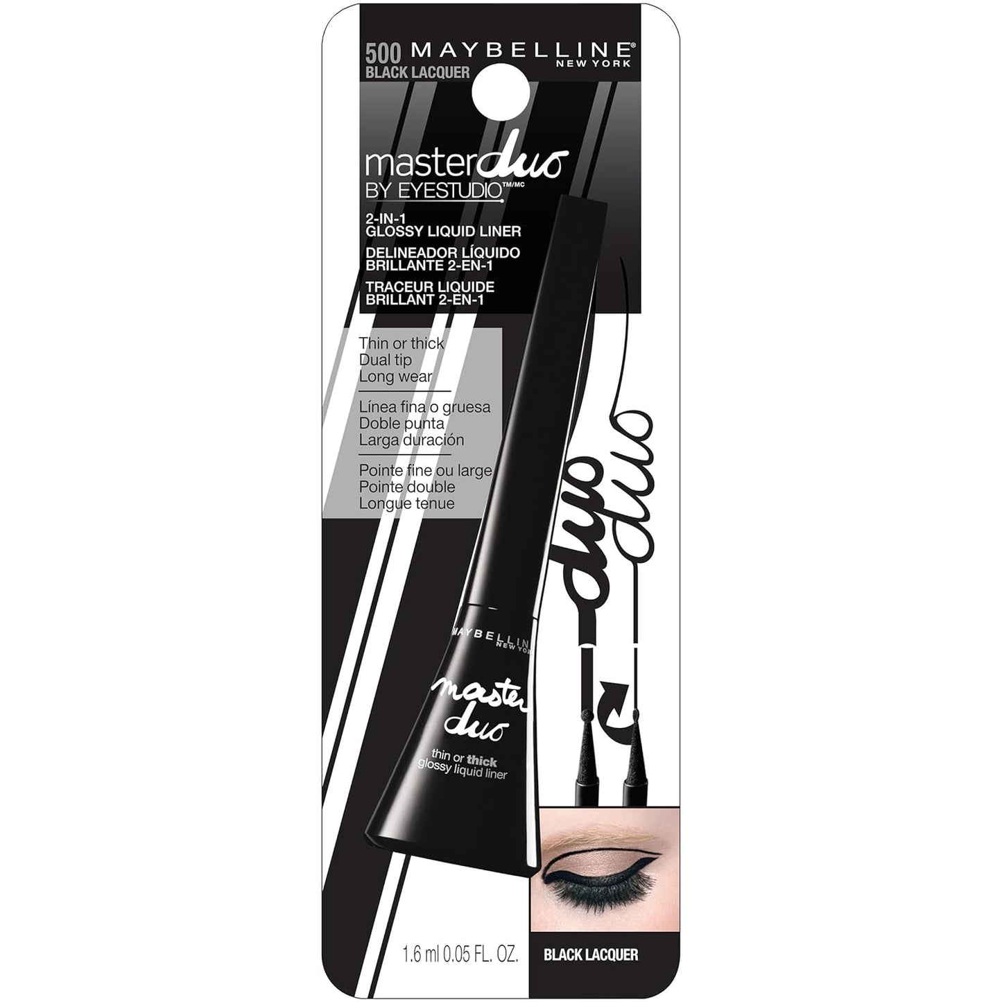 Maybelline Master Duo 2-in-1 Glossy Liquid Liner,