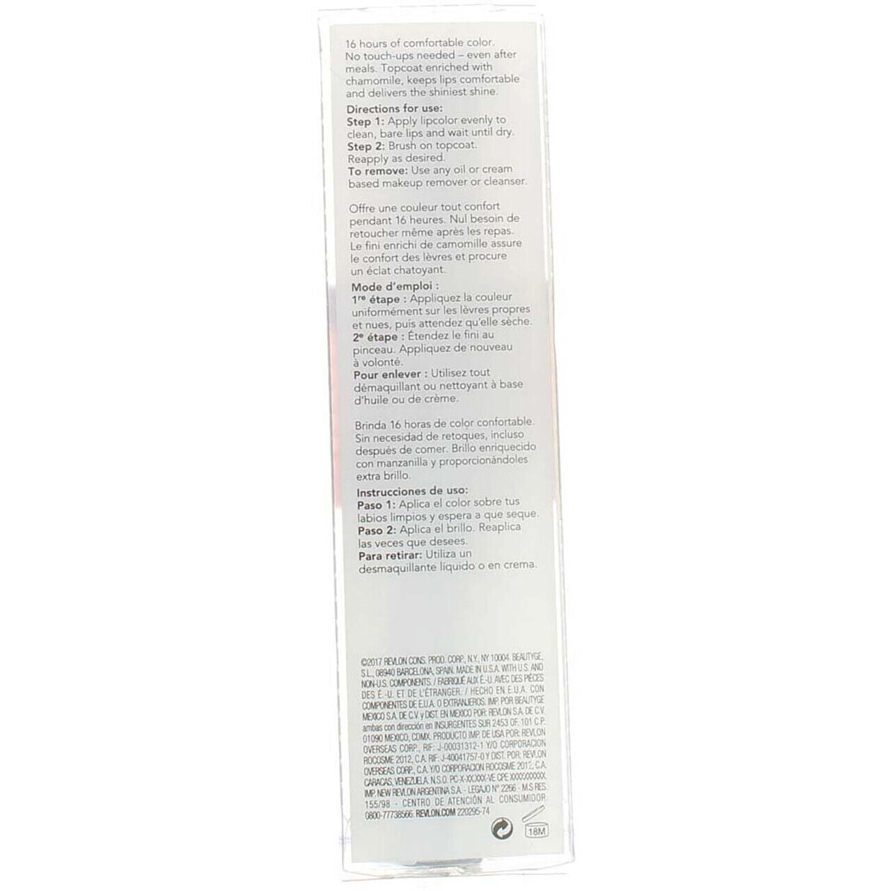 Revlon Liquid Lipstick with Clear Lip Gloss,
