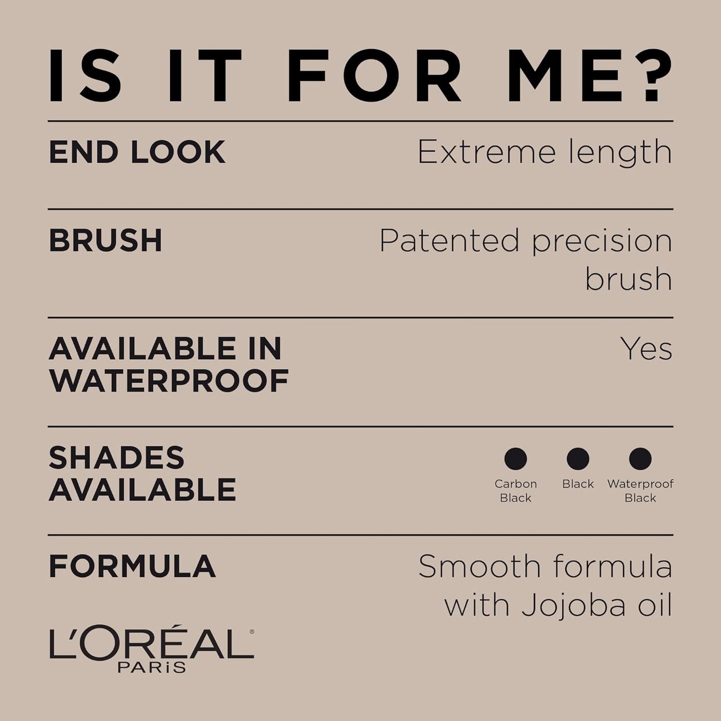 L'Oréal Paris Telescopic Original Mascara,