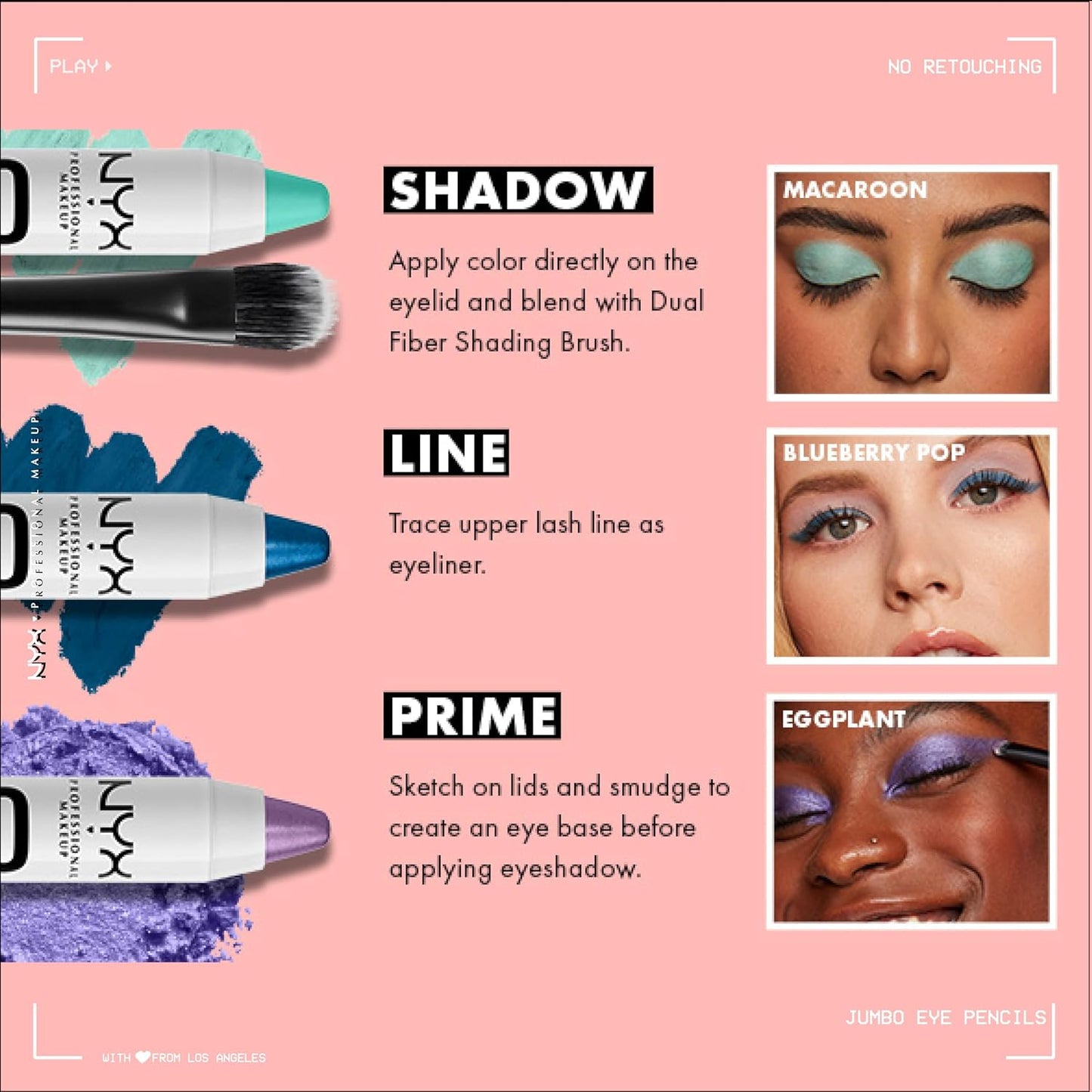NYX PROFESSIONAL MAKEUP Jumbo Eye Shadow Pencil,