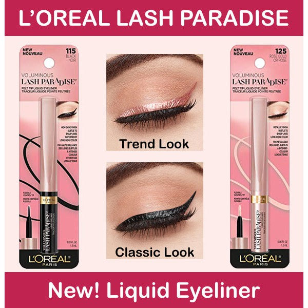 L'Oreal Paris Cosmetics Voluminous Lash Paradise Liquid Eyeliner,