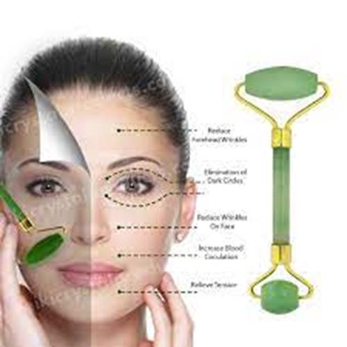 Wonder Jade Facial Roller Skincare Smooths And Tones Your Skin For Healthy Glow,